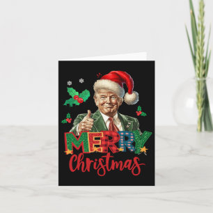 2024 Trump Winner Election Merry Christmas Funny T Card
