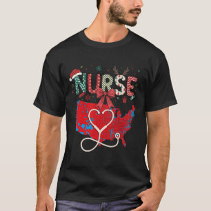 2024 Trump Winner Election Red Electoral Map Nurse T-Shirt