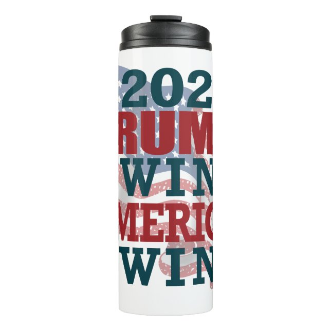 2024 Trump Wins - America Wins Thermal Tumbler (Front)