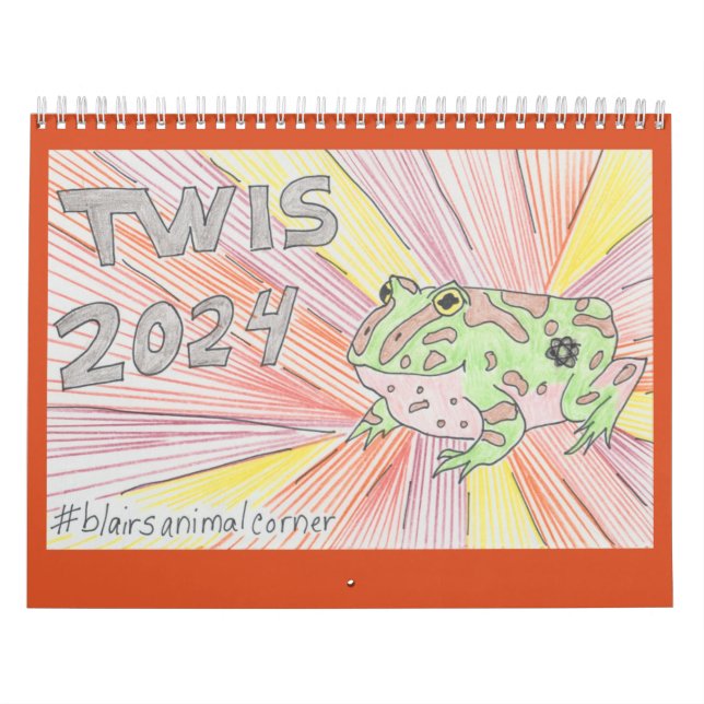 2024 TWIS #blairsanimalcorner Calendar (Cover)