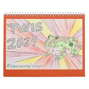 2024 TWIS #blairsanimalcorner Calendar