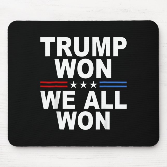 2024 Usa Flag Trump Won  Mouse Pad (Front)