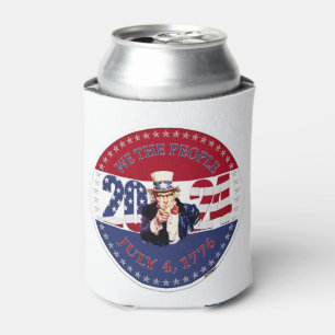 2024 USA Flag We The People Uncle Sam Can Cooler