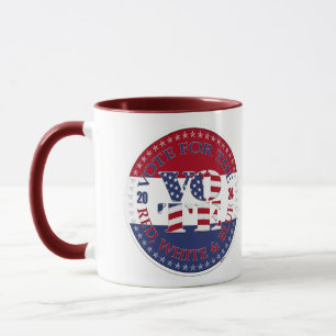2024 Vote For The Red, White Blue USA Flag VOTE Mug
