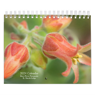 2024 Wall Calendar Flowers in Macro Photography