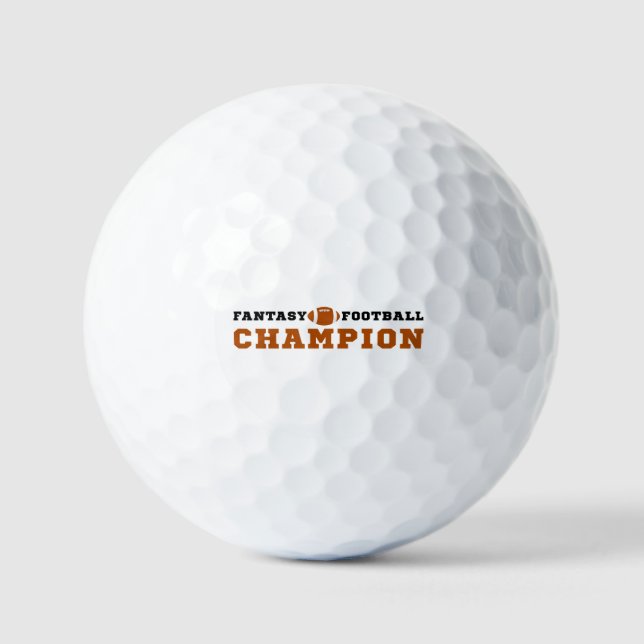 2024 Winner Fantasy Football Champion Golf Balls (Front)