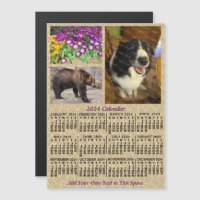 2024 Year Calendar Coffee Beans 3 Custom Photos
