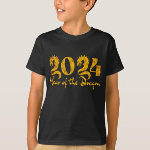2024 YEAR OF THE DRAGON GOLD T-Shirt