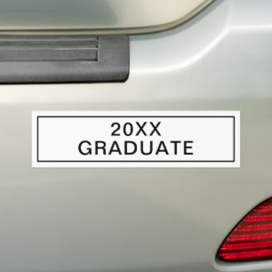 2025 2026 Graduate Customise the Year Graduation Bumper Sticker