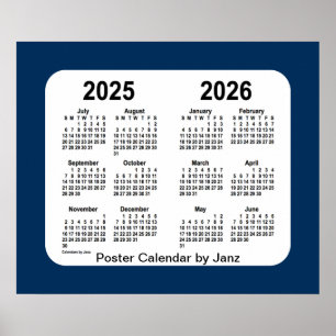 2025-2026 Police Box Blue School Calendar by Janz Poster
