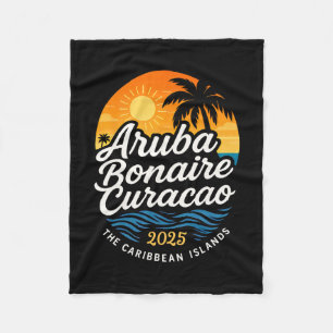 2025 Abc Islands Aruba Bonaire Curacao Cruise Vaca Fleece Blanket