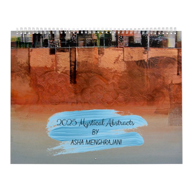 2025 Abstracts Calendar by Asha Menghrajani (Cover)