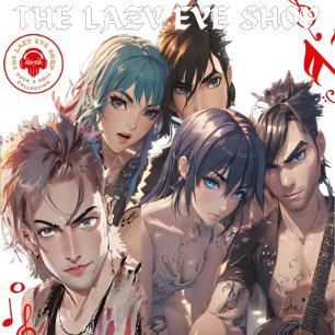 2025 American Anime Rocker Collage Design T-Shirt