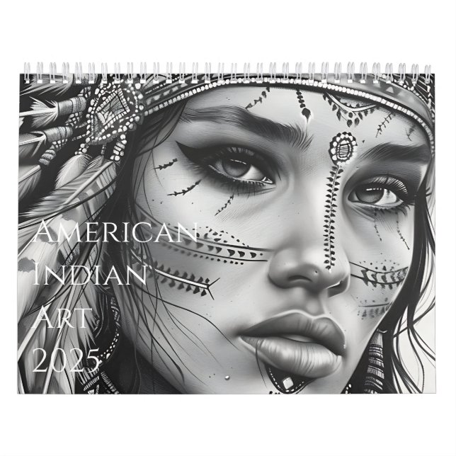 2025 Beautiful American Indian Artwork Calendar (Cover)
