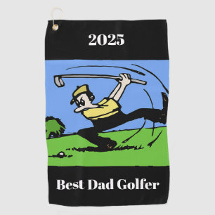 2025 Best Dad Golfer Golf Towel