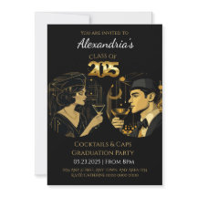 2025 Black Gold Cocktail & Caps Graduation Party