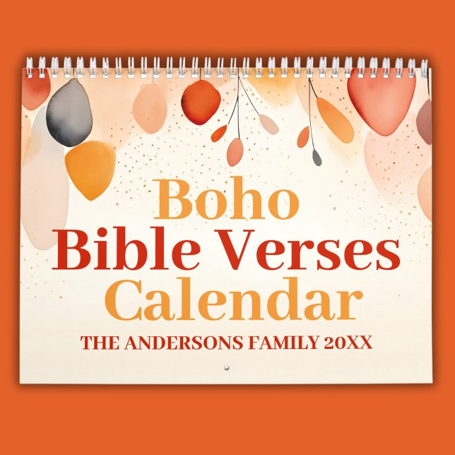 2025 Boho Christian Inspirational Bible Verses Calendar (Creator Uploaded)