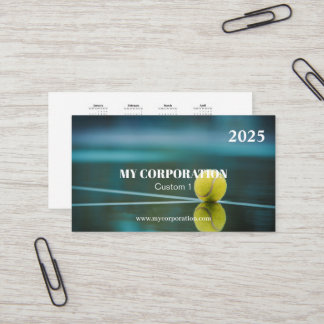 2025 Business Sport Pocket Calendar Business Card