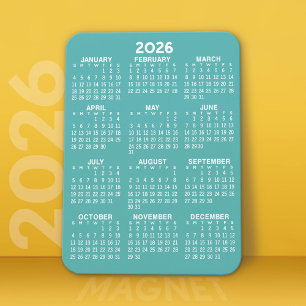 2025 Calendar - Basic Minimal Magnet
