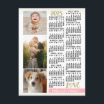 2025 Calendar Blush Pink Gold Family Photo Collage Postcard<br><div class="desc">Celebrate 2025 with these elegant photo collage calendar postcards. With easy-to-read dates in bold black, this beautifully simple calendar has the words "2025" and "LOVE" in faux gold glitter with a blush pink bar along the bottom for your personalised family name or other text. Vertically along the left side, add...</div>