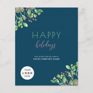 2025 calendar business QR promotional holiday card