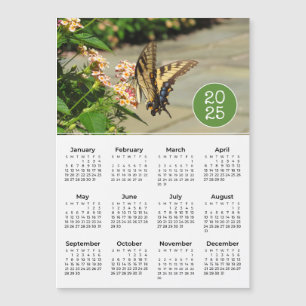 2025 Calendar Butterfly Photo Magnet