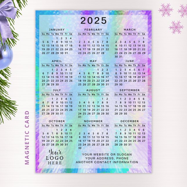 2025 Calendar Custom Business Logo Colourful (Creator Uploaded)