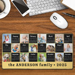 2025 Calendar Custom Yellow Unique Photo Collage Desk Mat<br><div class="desc">Introducing our Trendy Mustard Yellow Desk Mat and Mousepad with 2025 Calendar and Photo Collage—a perfect blend of style and functionality for your home office or workspace. This modern, block-designed desk accessory is more than just a mousepad; it's a vibrant centerpiece that brings your personal touch into your professional environment....</div>