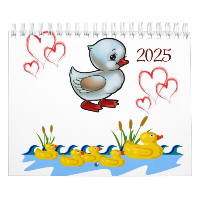 2025 Calendar Duck Floral  (Cover)