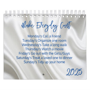 2025 Calendar Floral Make Everyday Count