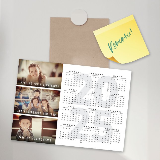 2025 Calendar Happy New Year Magnetic Photo Card (2025 Calendar Happy New Year Magnetic Photo Card @ fat_fa_tin)