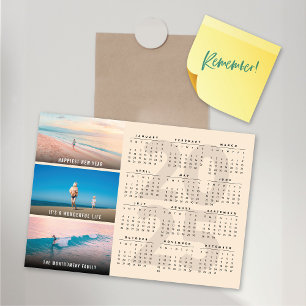 2025 Calendar Holiday New Year Magnetic Photo Card