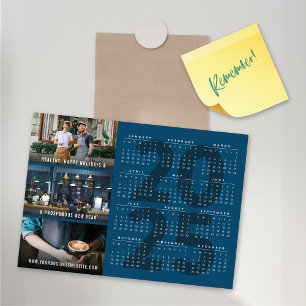2025 Calendar Holiday New Year Magnetic Photo Card