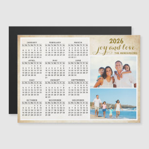 2025 Calendar Magnet Custom Family Photo Keepsake