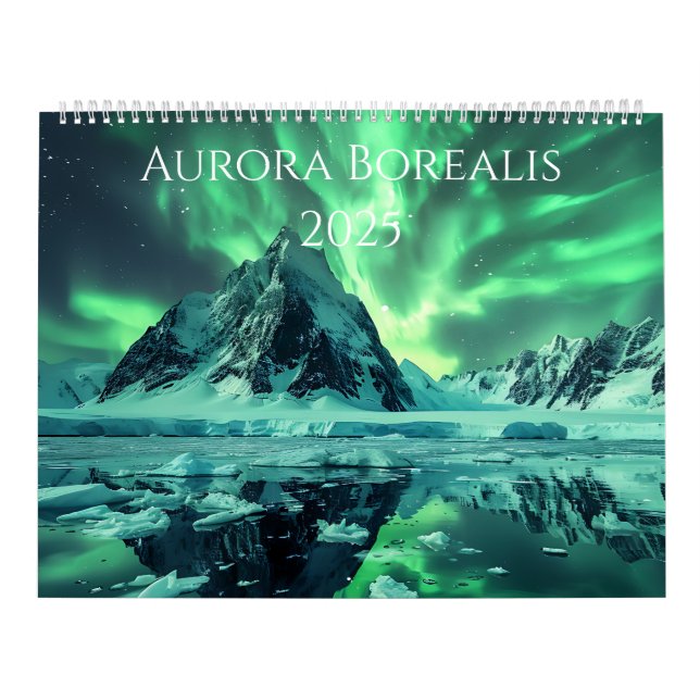 2025 Calendar of Aurora Borealis Artwork (Cover)