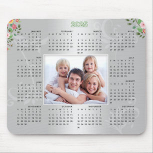 2025 Calendar Personalised Photo Christmas Gift Mouse Pad