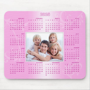 2025 Calendar Personalised Photo Christmas Gift Mouse Pad