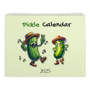 2025 Calendar Pickle Character Themed