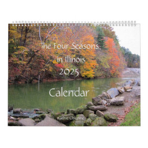 2025 Calendar The Four Seasons in Illinois 