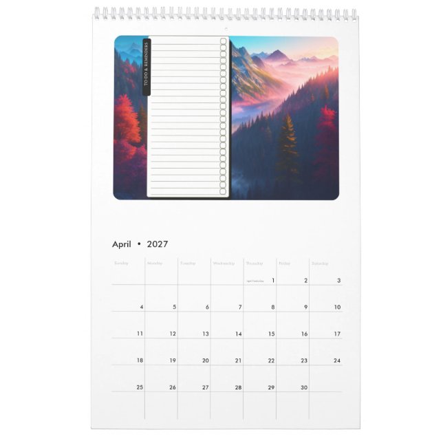 2025 Calendar Vintage Maps & Mountains (Apr 2027)
