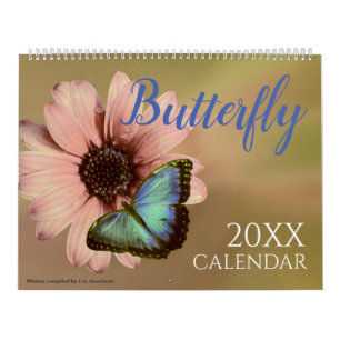 2025 Calendar with Butterflies Butterfly