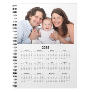 2025 Calendar with Custom Photo Notebook