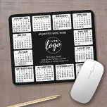 2025 Calendar with logo, Contact Information Black Mouse Pad<br><div class="desc">Add a logo with a 2025 calendar and room to add a few lines of text. A fun item for the New Year to use as a company giveaway. You can change colors in the advanced design area.</div>