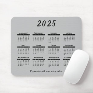 2025 Calendar - Year Mouse Pad