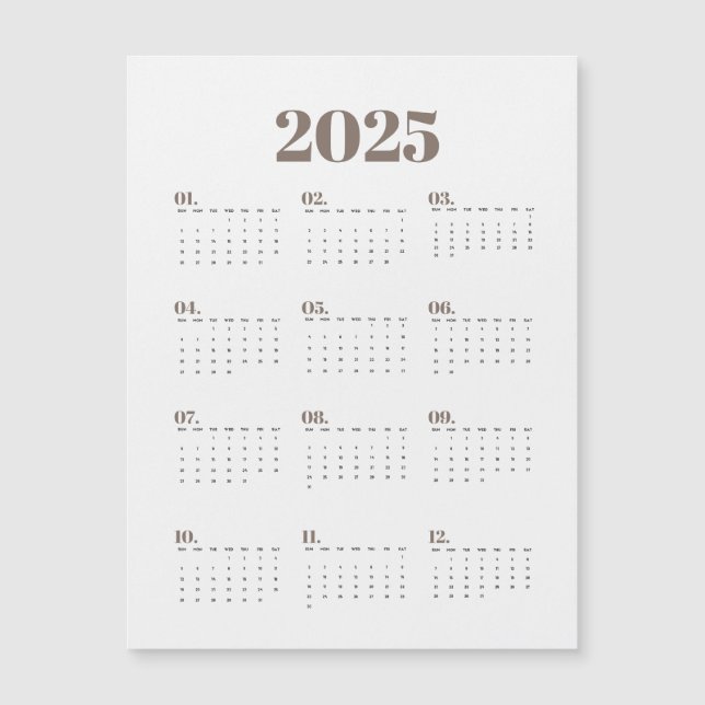 2025 calender planner (Front)