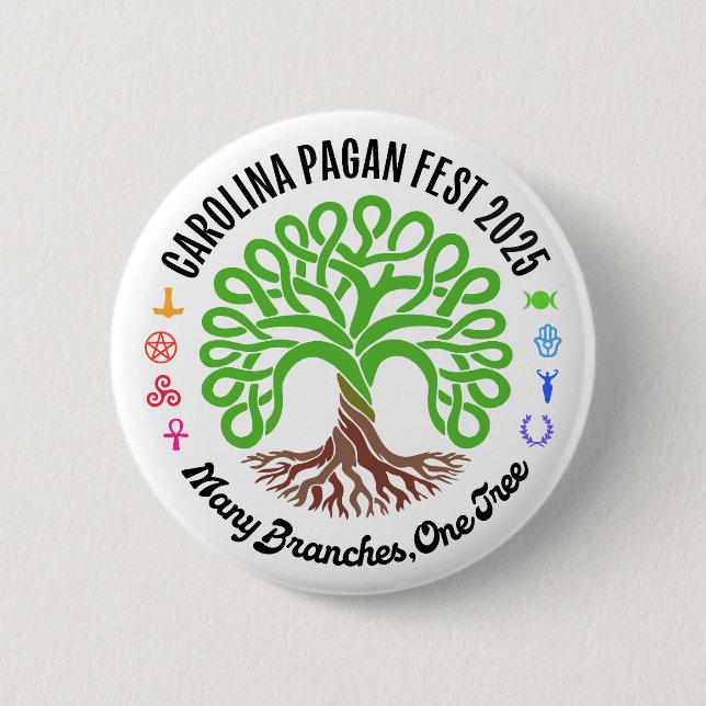 2025 Carolina Pagan Fest Button (Front)