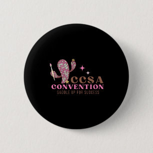 2025 Ccsa Convention  6 Cm Round Badge