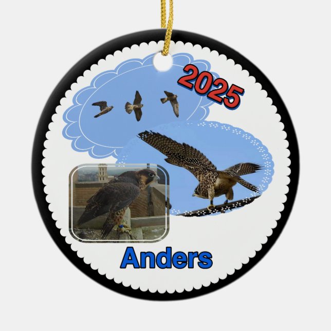 2025 Ceramic Circle Ornament Anders (Front)