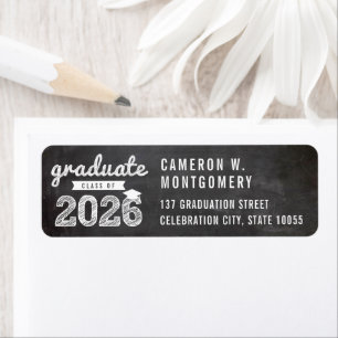 2025 Chalkboard Sketch Modern Graduation Address