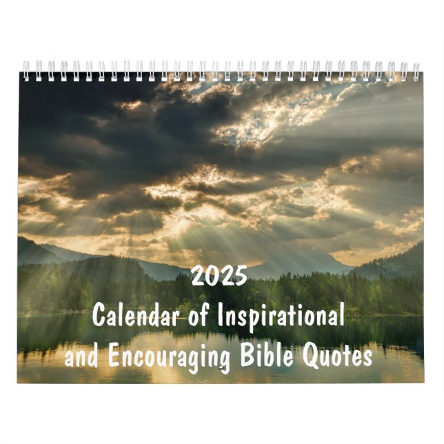 2025 Christian Bible Verses Inspirational  Calendar (Cover)